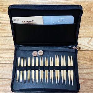 Clover Takumi Bamboo Knitting Needle Interchangeable Set Circular